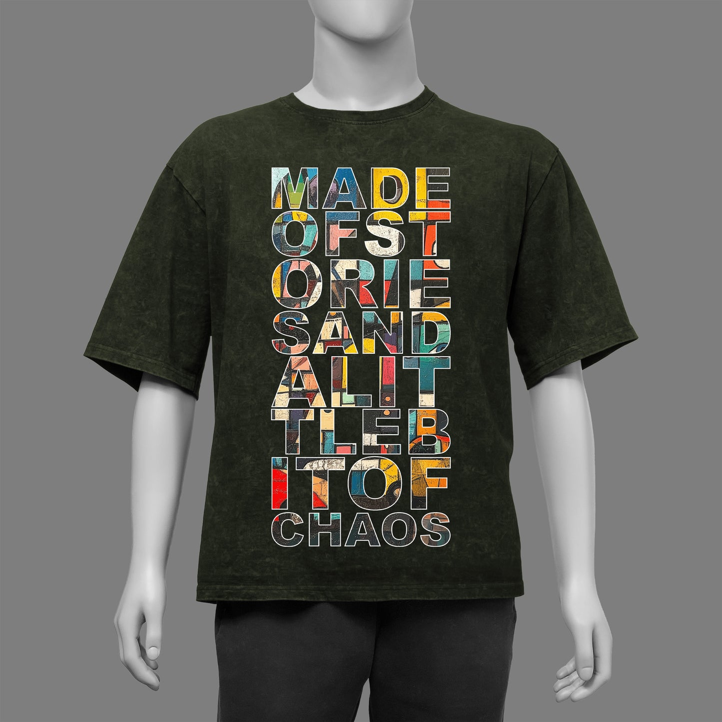 Made of Stories Acid Washed Oversized T-Shirt