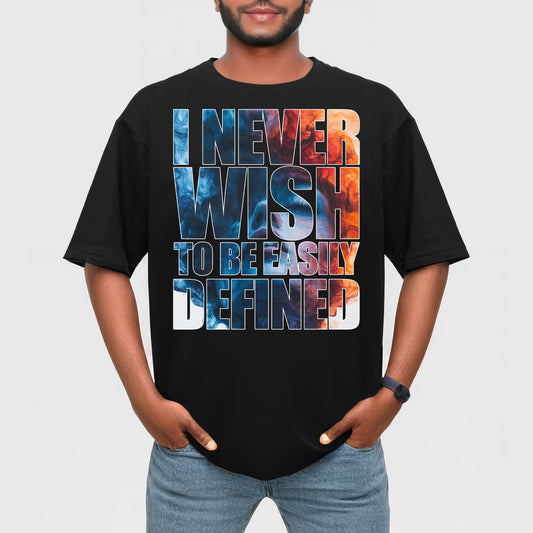 I Never Wish to Be Unisex Terry Oversized T-Shirt