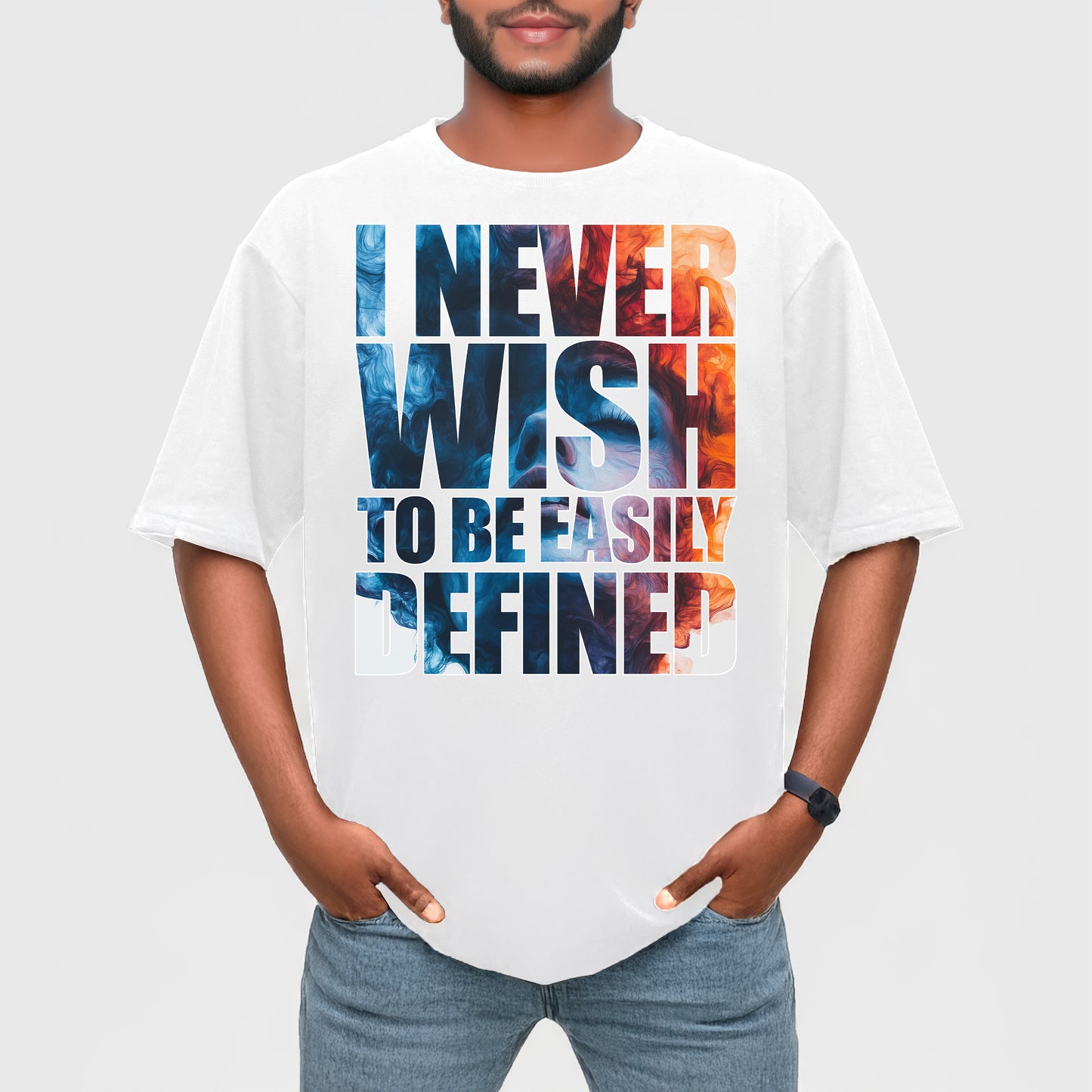 I Never Wish to Be Unisex Terry Oversized T-Shirt