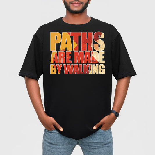 Paths are Made Unisex Terry Oversized T-Shirt