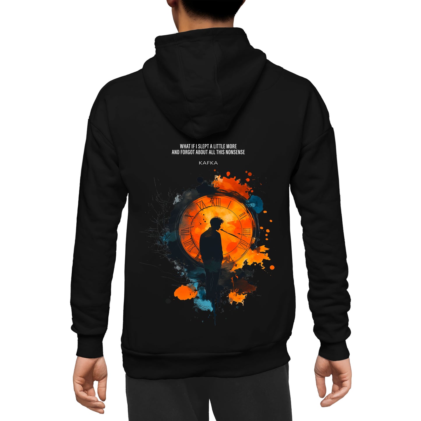 Kafkaesque Black Unisex Zipper hoodie